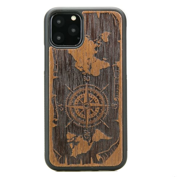 Træcover til iPhone 11 PRO WIND ROSE MERBAU