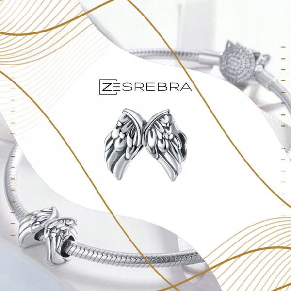Berlocker silver 925 vingar hänge silverpärla berlocker pr 925 berlocker