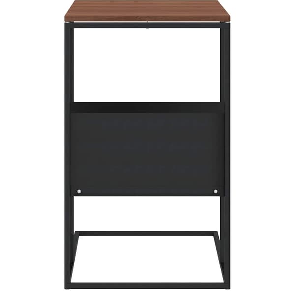 vidaXL sidebord sort 55x36x59,5 cm træbaseret materiale