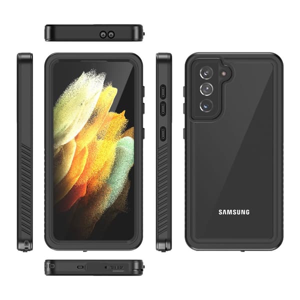 IP68 Vandtæt Etui til Samsung Galaxy S21 5G, Sort