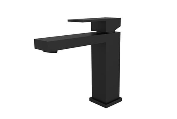 Moderne Varium II sort lav håndvaskarmatur Besco