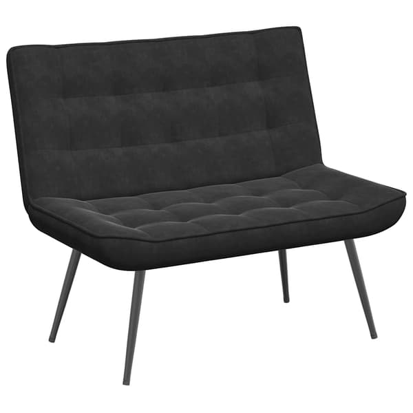 vidaXL Penkki, Musta, 110x74x84 cm, Sametti