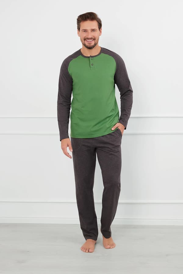 Aleksander herrpyjamas långärmad, långbyxor L