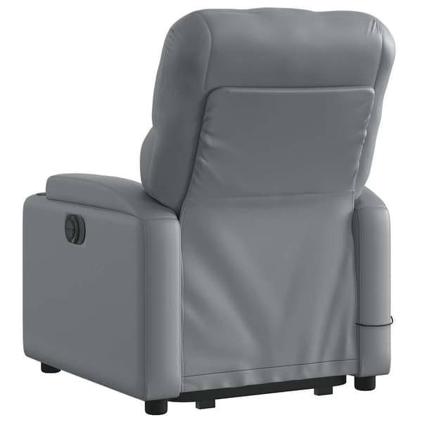 vidaXL elektrisk lænestol med massage, grå