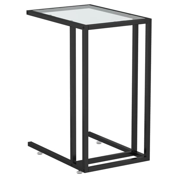 vidaXL computer sidebord transparent 50x35x65 cm