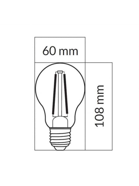 LED-lamppu ORO-E27-A60-FL-CLARO-10.5W-DW, 4000K