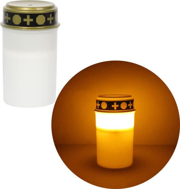Elektrisk LED-lys hvidt 12,2 cm