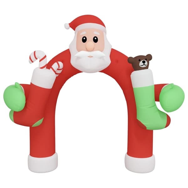 vidaXL Uppblåsbar julbåge med LED 320 cm