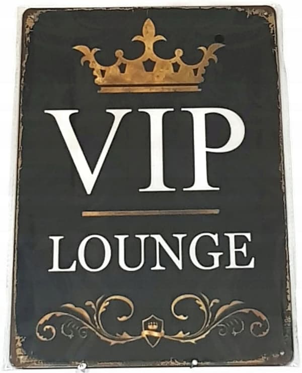 Vip Lounge Dekorativ metalplade