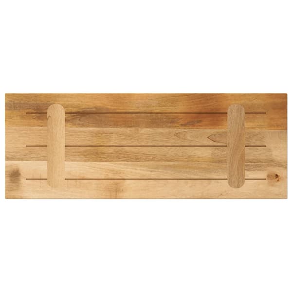 vidaXL bordplade 80x30x3,8 cm rektangulær ru mangotræ