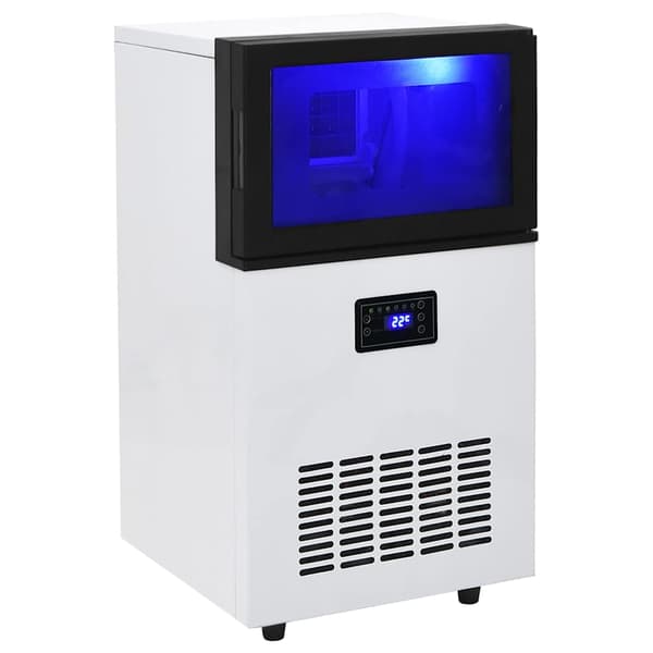 vidaXL ismaskine, 420 W, sort, 45 kg / 24 timer