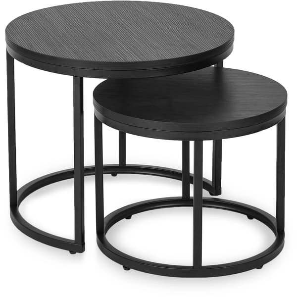 MANU sofabordsæt 43 cm/53 cm sort moderne loft