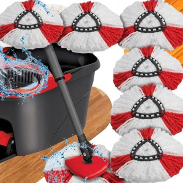 6 x VILEDA SPIN MOP REFILLS, UDSKIFTNINGSREFILLS, SÆT