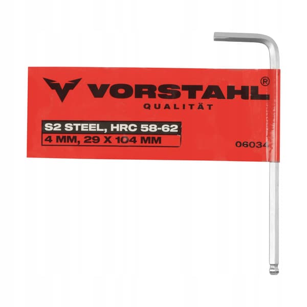 Lang unbrakonøgle Unbrakonøgle med kugle > 2 mm < 18x77mm Vorstahl