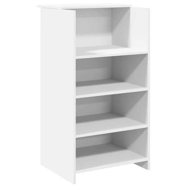vidaXL receptionsdisk hvid 55x50x103,5 cm limet træ