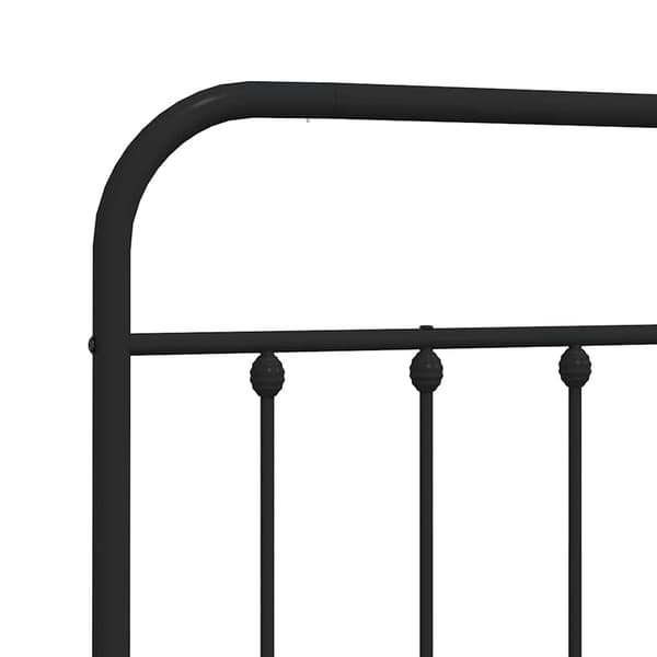 vidaXL metalsengegavl sort 150 cm