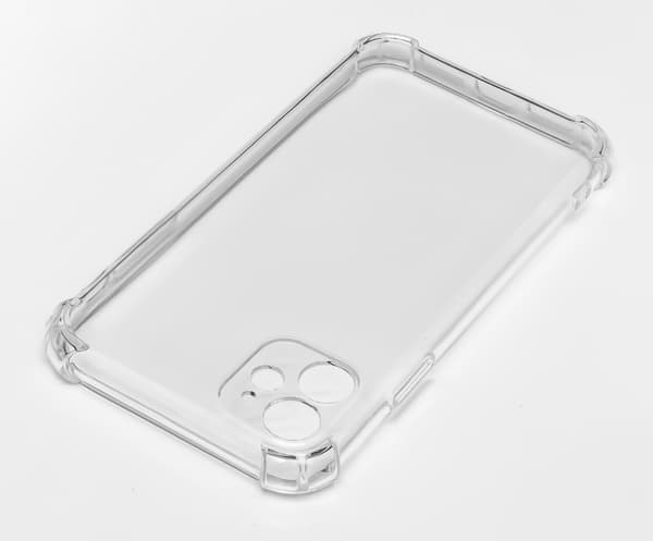 Etui til iPhone 12 Pro Max STØDMIDDELFRI KLAR ETUI MED ARMOR BAGSIDE + 9H GLAS