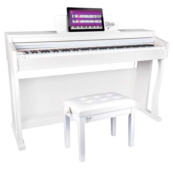 V-TONE Pianobænk 1 WH hvid