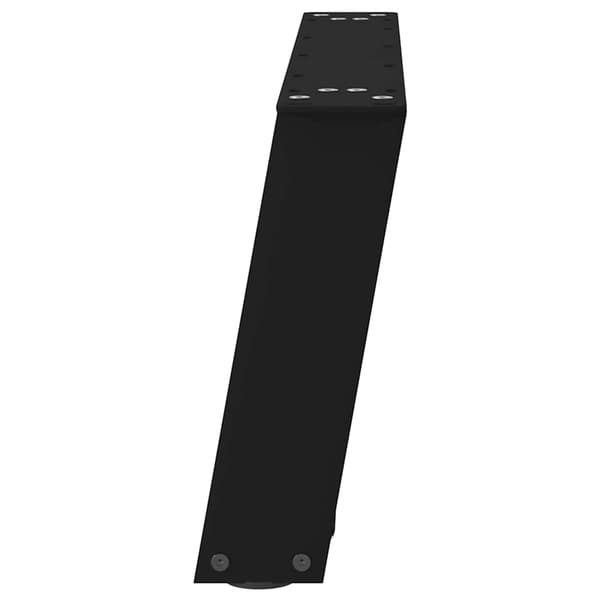 vidaXL sofabordsben, 2 stk., sort, 60x(30-31) cm, stål