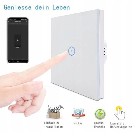 ZigBee 1-vejs lysafbryder Zauzau Smart, Alexa og Home Assistant 2 stk.