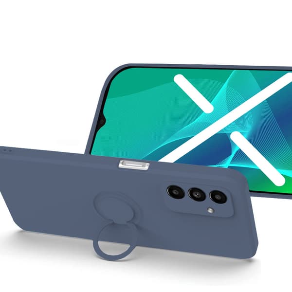 Smooth Ring cover til Samsung Galaxy A04S / A13 5G, Blå