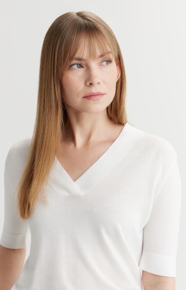 Enfärgad t-shirt med tryck S