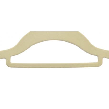 Maxi fløjlsbøjle, sæt med 5 - beige