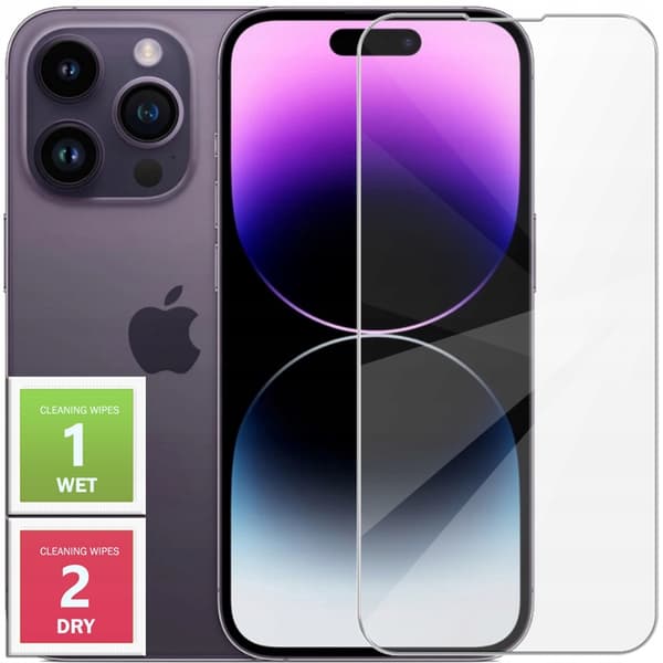 2x Härdat glas för Apple iPhone 14 Pro Max skärmglas 9H | 2-pack