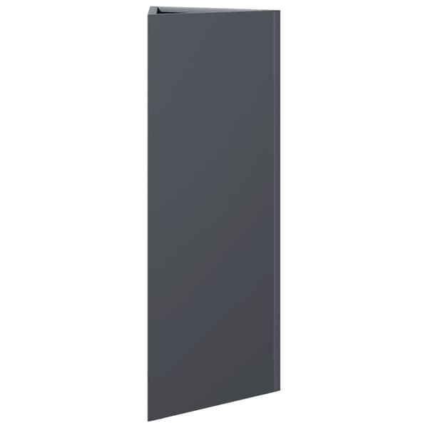 vidaXL Trädgårdskrukor, set om 2, antracit, triangulära, 30x26x75 cm