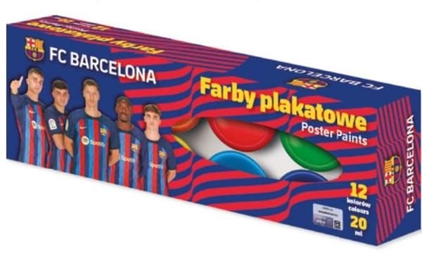 Plakatmaling 12 farver 20ml ASTRA