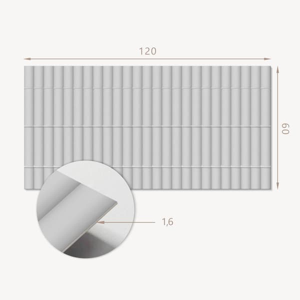 Selvklæbende panel med tryk - Perfekt til køkken 120x60 cm Parallelle linjer i layoutet