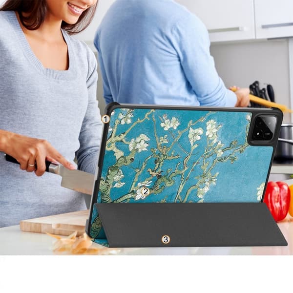 Etui til Xiaomi Pad 8 / 8 Pro / 7 / 7 Pro, Smartcase, Blomster