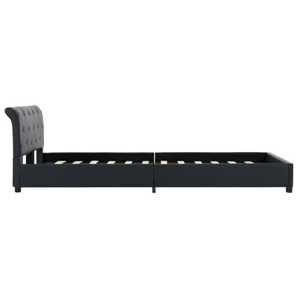 vidaXL sengestel sort kunstlæder 120 x 200 cm
