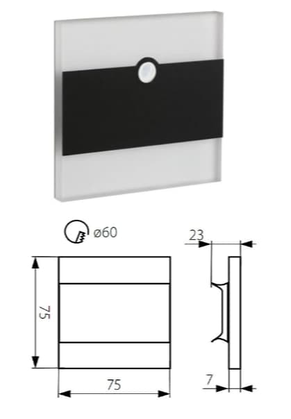 TERRA LED-trappbelysning Dekorativ rörelsesensor Neutral KANLUX