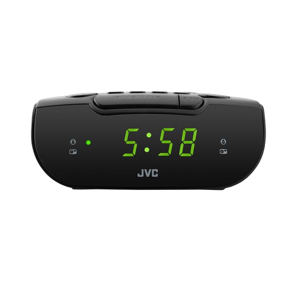 JVC Clockradio RA-E111B AM/FM 0,3W 2 Alarmer Søvn Snooze Sort