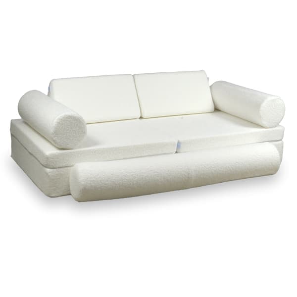 Montessori Premium Bouclé Legesofa Hvid