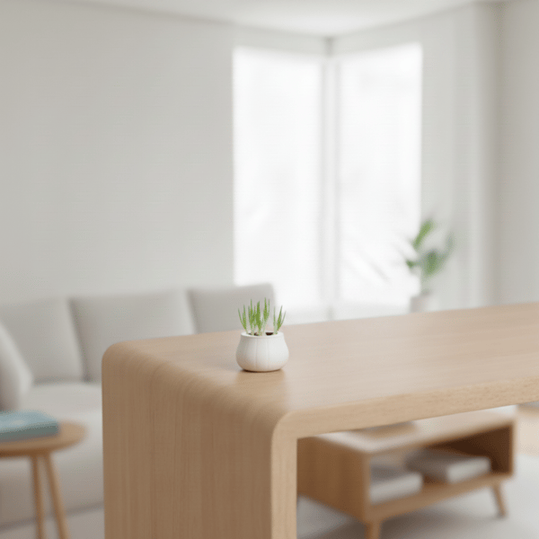 Dekorativ vit kruka för örter, modern design