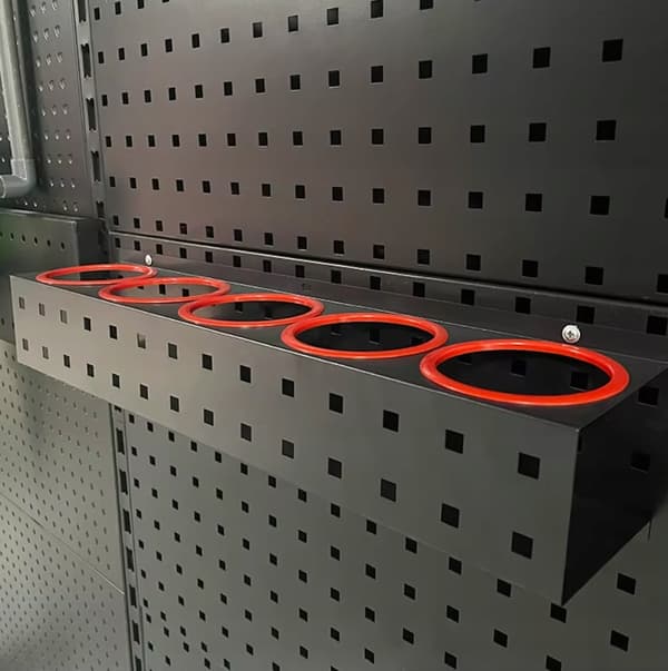 Verkstadshängare Väggfäste för sprayflaskor, sprutor, burkar
