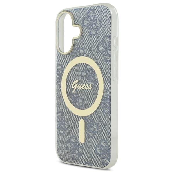 Guess IML 4G MagSafe-etui til iPhone 16, blå