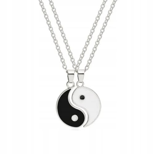 Sæt med to halskæder til venner, ny YIN YANG
