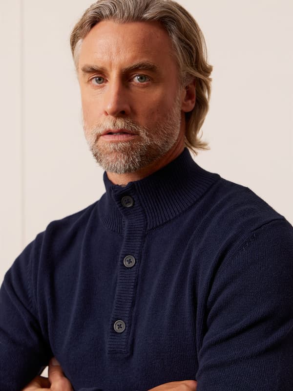 MARINEBLÅ ALTON SWEATER