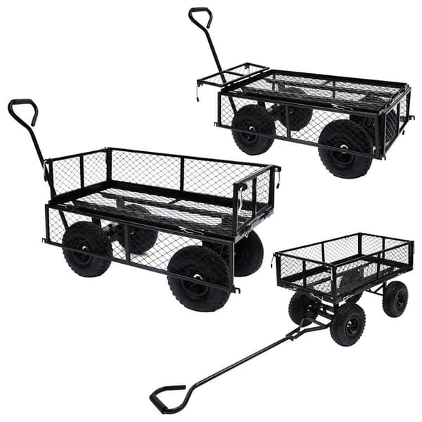 vidaXL havevogn sort 250 kg