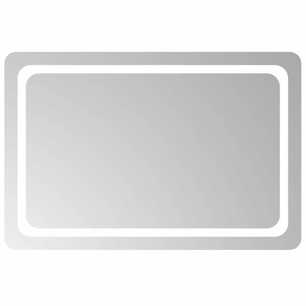vidaXL Badrumsspegel med LED, 90x60 cm