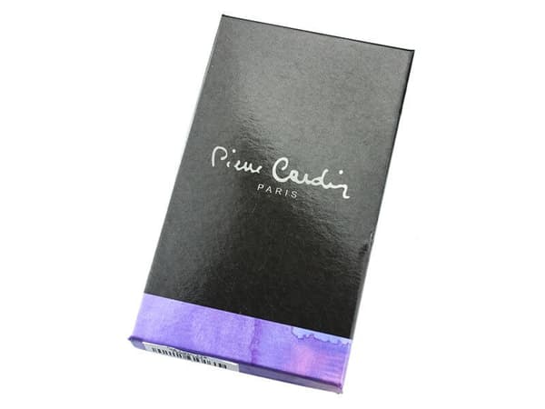 Pierre Cardin damplånbok, blått lackskinn