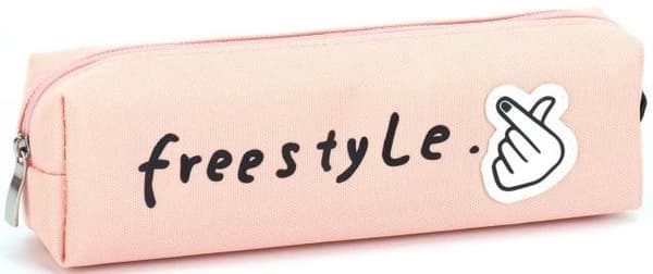 Freestyle litet pennfodral i rör, rosa