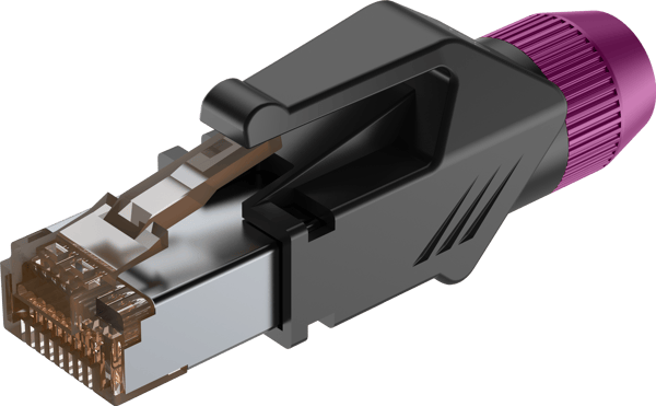 RJ45-pistoke suojalla Roxtone RJ45C5E-PH-PL