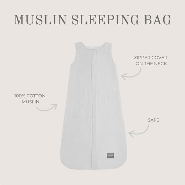 Muslin Sovsäck S (4-24 månader) Rosa