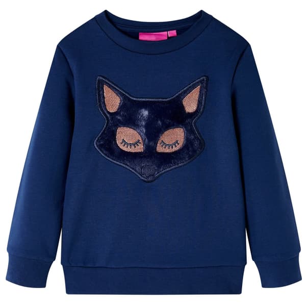 Børnesweatshirt, marineblå, 116