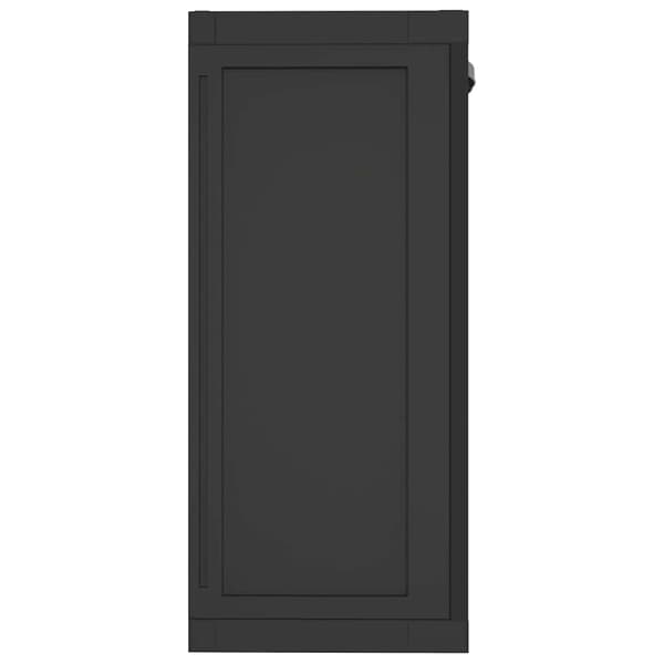 vidaXL haveskab sort 65x37x85 cm PP