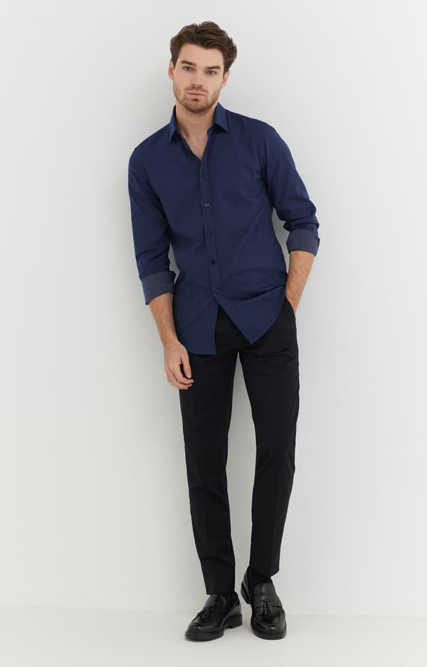 Skjorta med litet mönster 176-182/38
